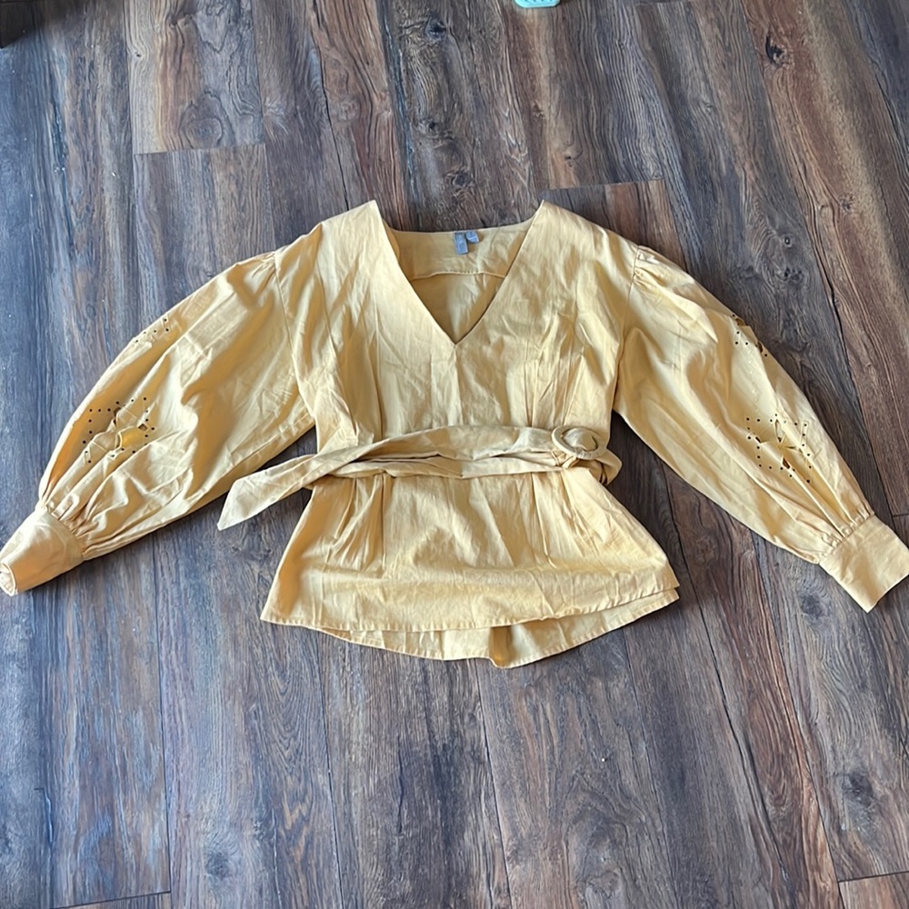 ASOS woven top- yellow
